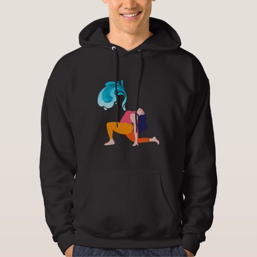 Yoga Pose Design Hoodie (Voorkant)