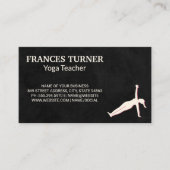 Yoga Pose | Docent Visitekaartje (Voorkant)