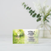 Yoga Pose | Evenwichtige stenen Visitekaartje (Staand voorkant)