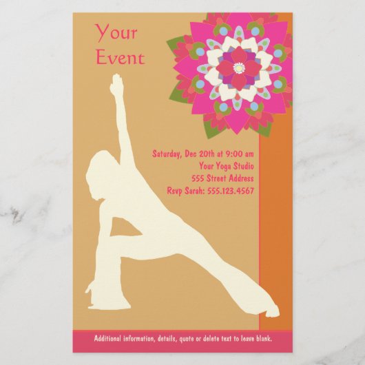 Yoga Pose Flyer (Voorkant)