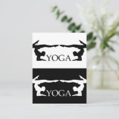 Yoga pose - Geavanceerd niveau Briefkaart (Staand voorkant)