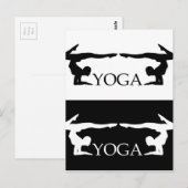 Yoga pose - Geavanceerd niveau Briefkaart (Voorkant / Achterkant)