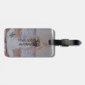 YOGA POSE GEPERSONALISEERD BAGAGELABEL (Achterkant horizontaal)