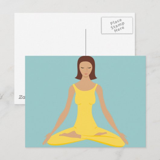Yoga Pose Girl Briefkaart (Voorkant / Achterkant)