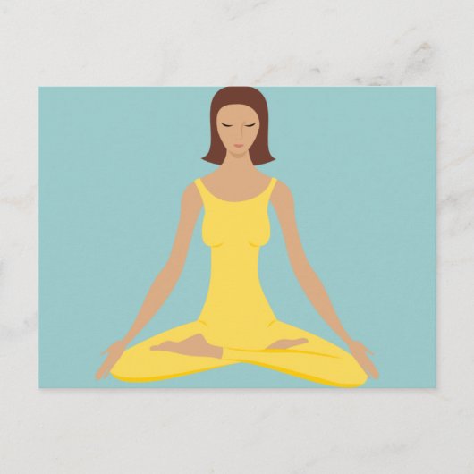 Yoga Pose Girl Briefkaart (Voorkant)
