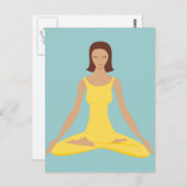 Yoga Pose Girl Briefkaart (Voorkant / Achterkant)