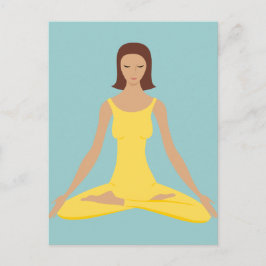 Yoga Pose Girl Briefkaart