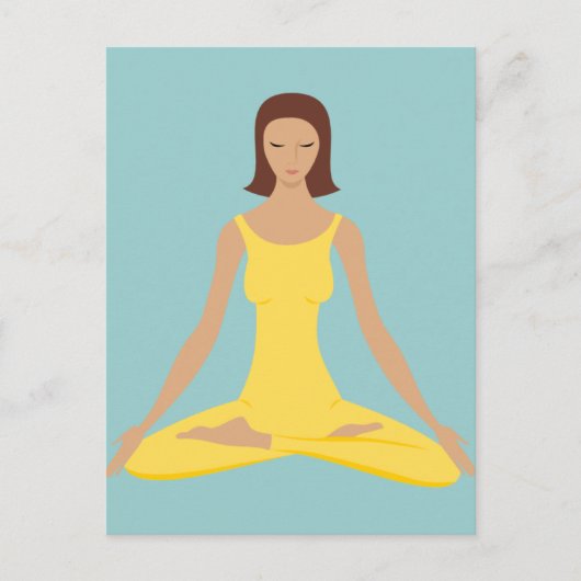 Yoga Pose Girl Briefkaart (Voorkant)