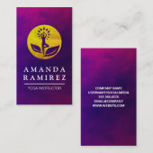 Yoga Pose Golden Logo Visitekaartje (Voorkant / Achterkant)