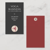 Yoga Pose Groupon Visitekaartje (Voorkant / Achterkant)