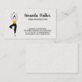 Yoga Pose Illustratie Visitekaartje (Voorkant / Achterkant)