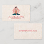 Yoga Pose Illustraties | meditatie Visitekaartje (Voorkant / Achterkant)