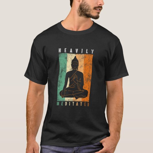 Yoga Pose, in hoge mate geMediteerd T-shirt (Voorkant)