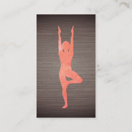 Yoga Pose | Instructeur Visitekaartje (Achterkant)
