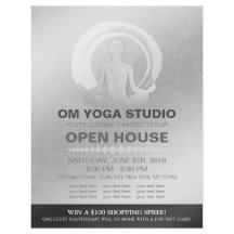 YOGA Pose Instructor Studio Open House ZEN Symbol