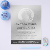 YOGA Pose Instructor Studio Open House ZEN Symbol Flyer (Enkel)