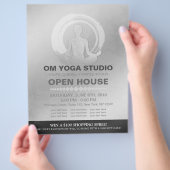 YOGA Pose Instructor Studio Open House ZEN Symbol Flyer (Hand)