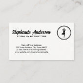 Yoga Pose Logo | Achtergrond Visitekaartje (Achterkant)