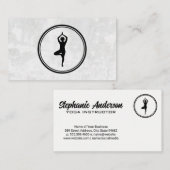 Yoga Pose Logo | Achtergrond Visitekaartje (Voorkant / Achterkant)