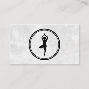 Yoga Pose Logo Achtergrond Visitekaartje