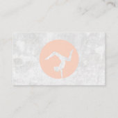 Yoga Pose Logo | Gezondheid en fitness Visitekaartje (Voorkant)