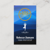 Yoga Pose Logo | Lotus Flower Visitekaartje (Voorkant)