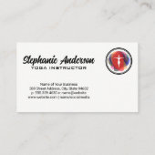 Yoga Pose Logo | Modern Humanistisch Visitekaartje (Achterkant)