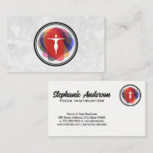 Yoga Pose Logo | Modern Humanistisch Visitekaartje (Voorkant / Achterkant)