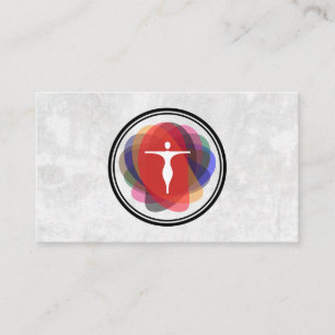 Yoga Pose Logo Modern Humanistisch Visitekaartje