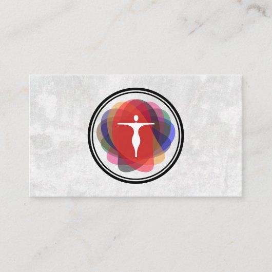 Yoga Pose Logo | Modern Humanistisch Visitekaartje (Voorkant)