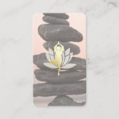 Yoga Pose | Lotus | gestapelde stonken Visitekaartje (Voorkant)