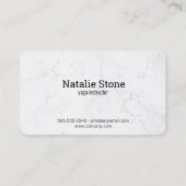 Yoga Pose | Lotus | gestapelde stonken Visitekaartje (Achterkant)