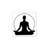 Yoga Pose - Loyalty Kaart Devaluatie Rubberstempel (Afrduk)