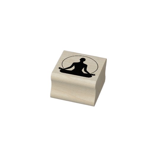 Yoga Pose - Loyalty Kaart Devaluatie Rubberstempel (Stempel)