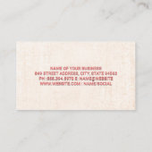 Yoga Pose | Mandala Pattern-Logo Visitekaartje (Achterkant)