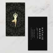 Yoga Pose Mandala Pattern Visitekaartje (Voorkant / Achterkant)