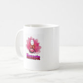 Yoga Pose met Lotus Flower "Namaste" Koffiemok (Voorkant links)