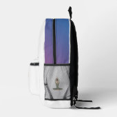 Yoga Pose Monoline Aardetinten | Bedrukte Rugzak (Rechts)