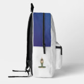 Yoga Pose Monoline Aardetinten | Bedrukte Rugzak (Links)