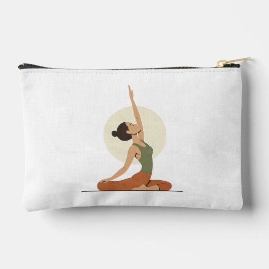 Yoga Pose Monoline Aardetinten | Etui (Achterkant)