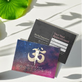 YOGA Pose OM Symbol Class Pass Loyalty Appointing Afsprakenkaartje