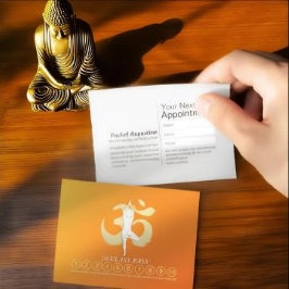 YOGA Pose OM Symbol Class Pass Loyalty Appointing Afsprakenkaartje