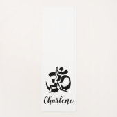 Yoga Pose Om Symbol gepersonaliseerd Yogamat (Voorkant)