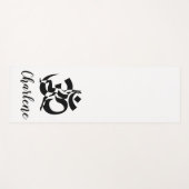 Yoga Pose Om Symbol gepersonaliseerd Yogamat (Voorkant (horizontaal))