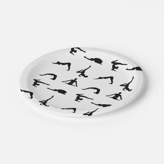 Yoga pose papieren bordje (Gekanteld)