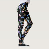 Yoga Pose Pastel Patroon 01.bx4 Leggings (Rechts)