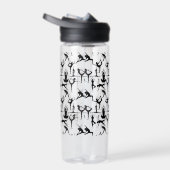 Yoga pose patroon 01.w BG Waterfles (Rechts)