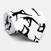 Yoga pose patroon 01.w geen BG Stropdas (Opgerold)