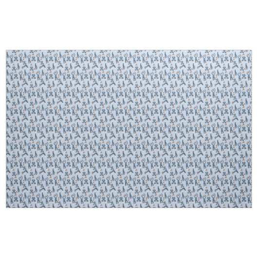 Yoga Pose Pattern Stof (Yard (91,4 cm))