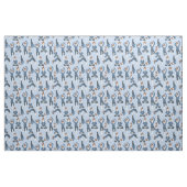 Yoga Pose Pattern Stof (Fat Quarter)